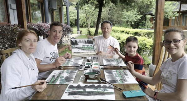 Taichi + Cooking and Traditional Water Painting